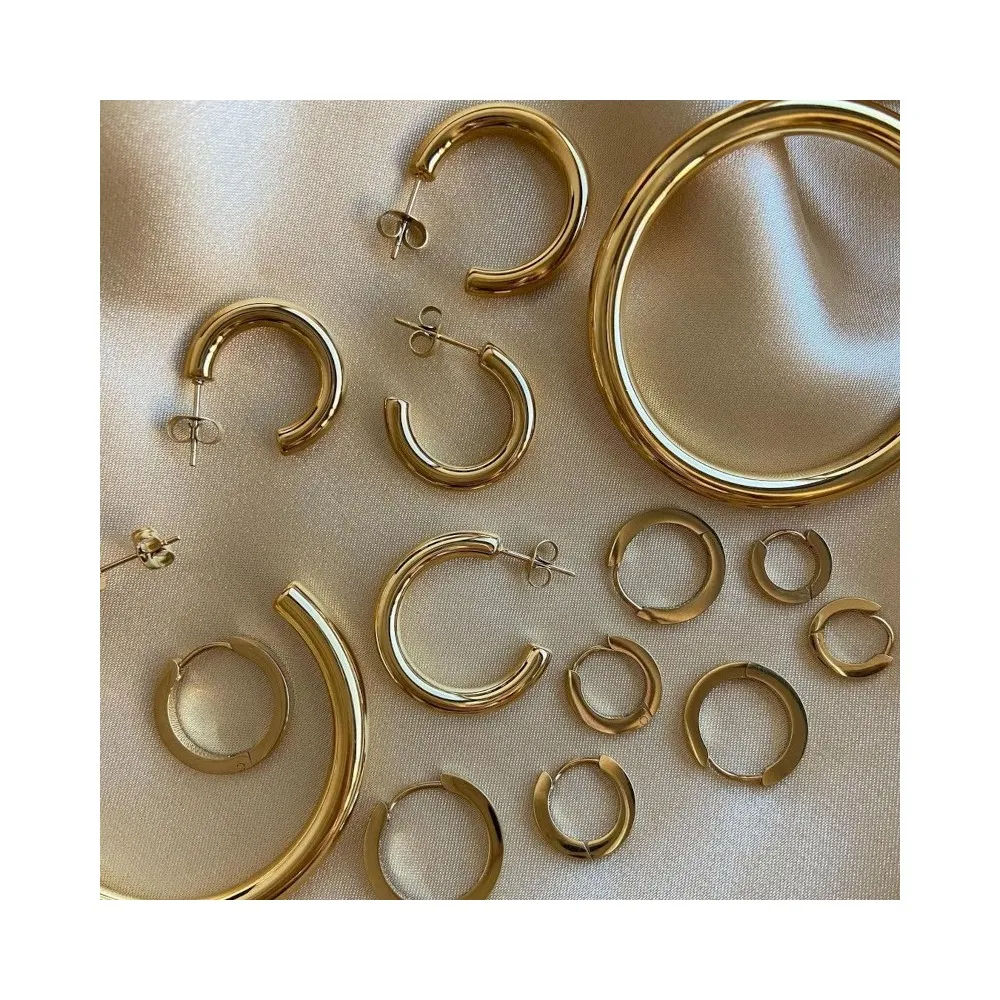 Pendientes Kinsasa 20mm Oro (Par)