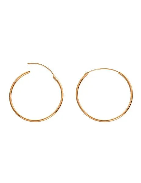 pendientes luxenter aro dorado grande