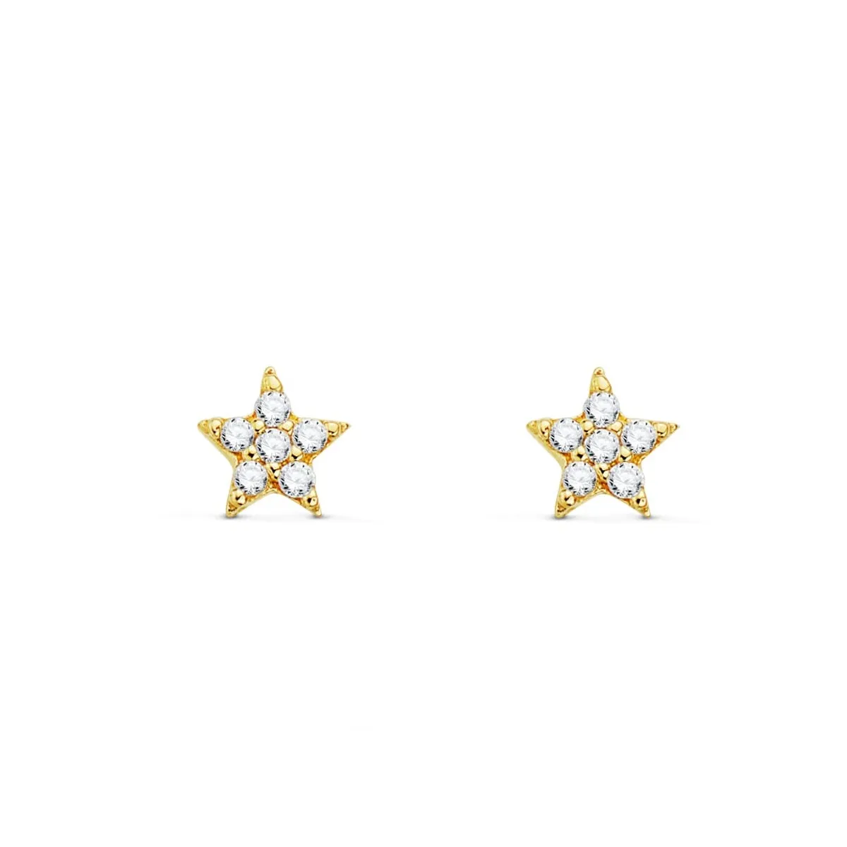 Pendientes Oro Diamantes 0.060 Qtes.