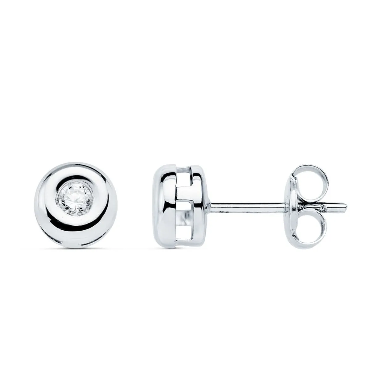 Pendientes Oro Diamantes 0.140 Qtes.