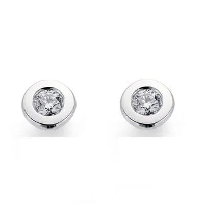 Pendientes Oro y Diamantes 0.200 Qts.