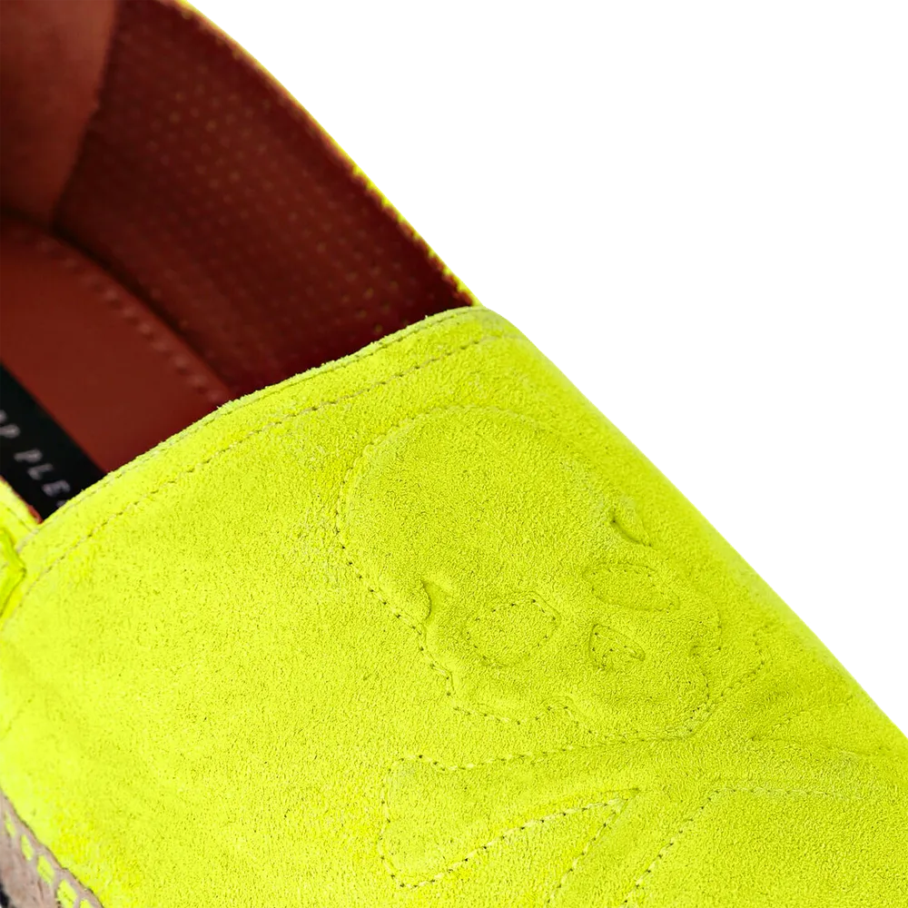 PHILIPP PLEIN ESPADRILLAS SKULL YELLOW FLUO WOMEN WSB019429