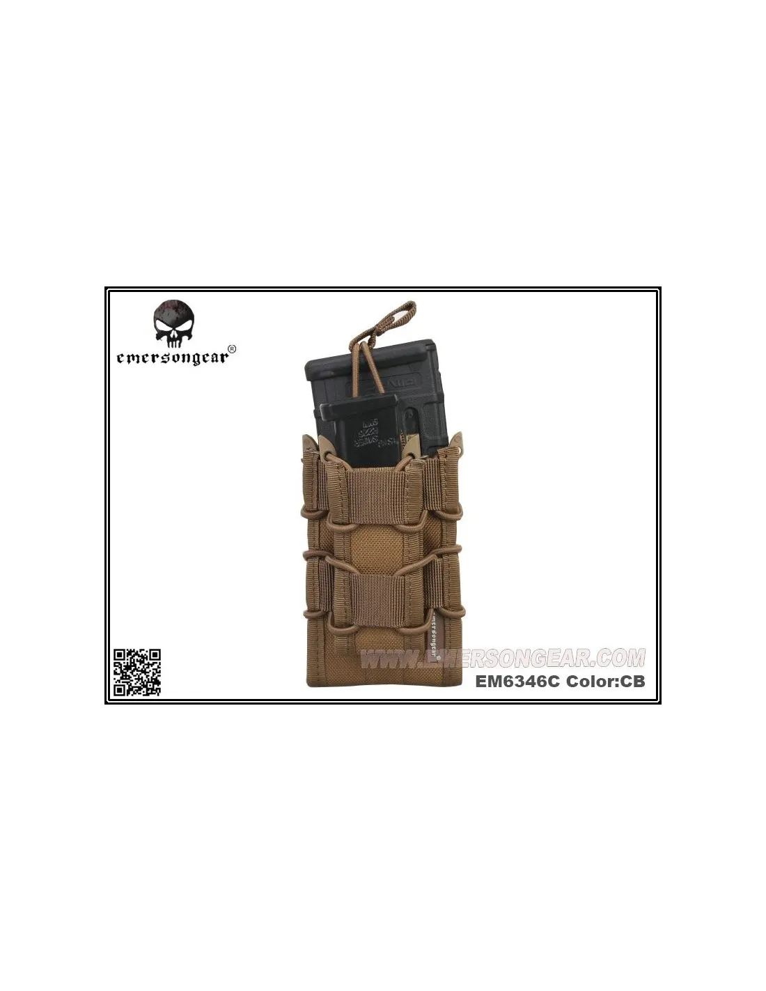 PORTACARGADOR 5.56 + PISTOLA TACO EMERSON