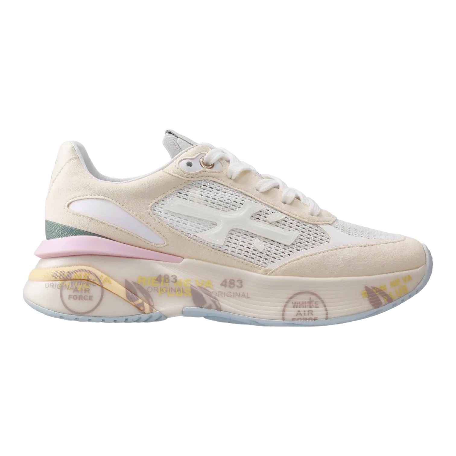 PREMIATA MOE RUN D BEIGE/WHITE FOR WOMEN MOERUND6340