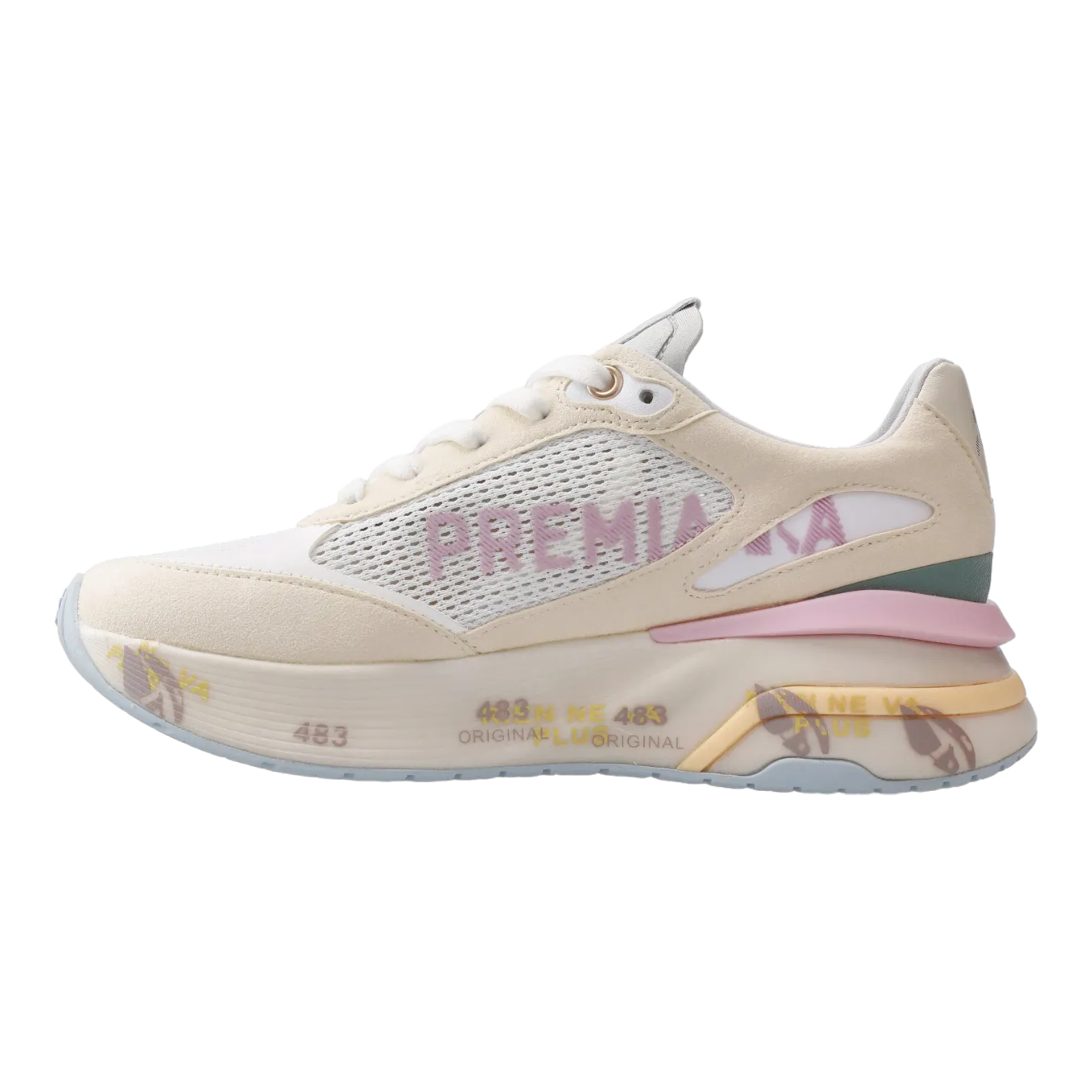 PREMIATA MOE RUN D BEIGE/WHITE FOR WOMEN MOERUND6340