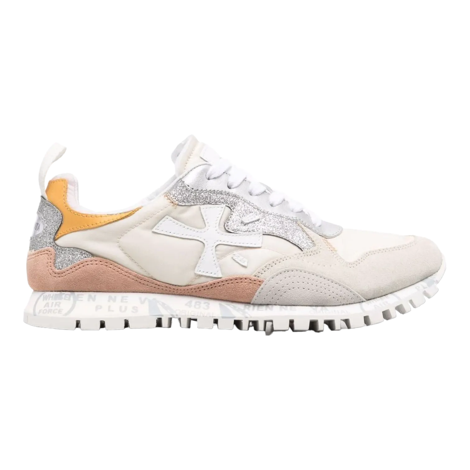 PREMIATA RUN SEA D LEATHER WHITE/SALMON FOR WOMEN RUNSEAD5805