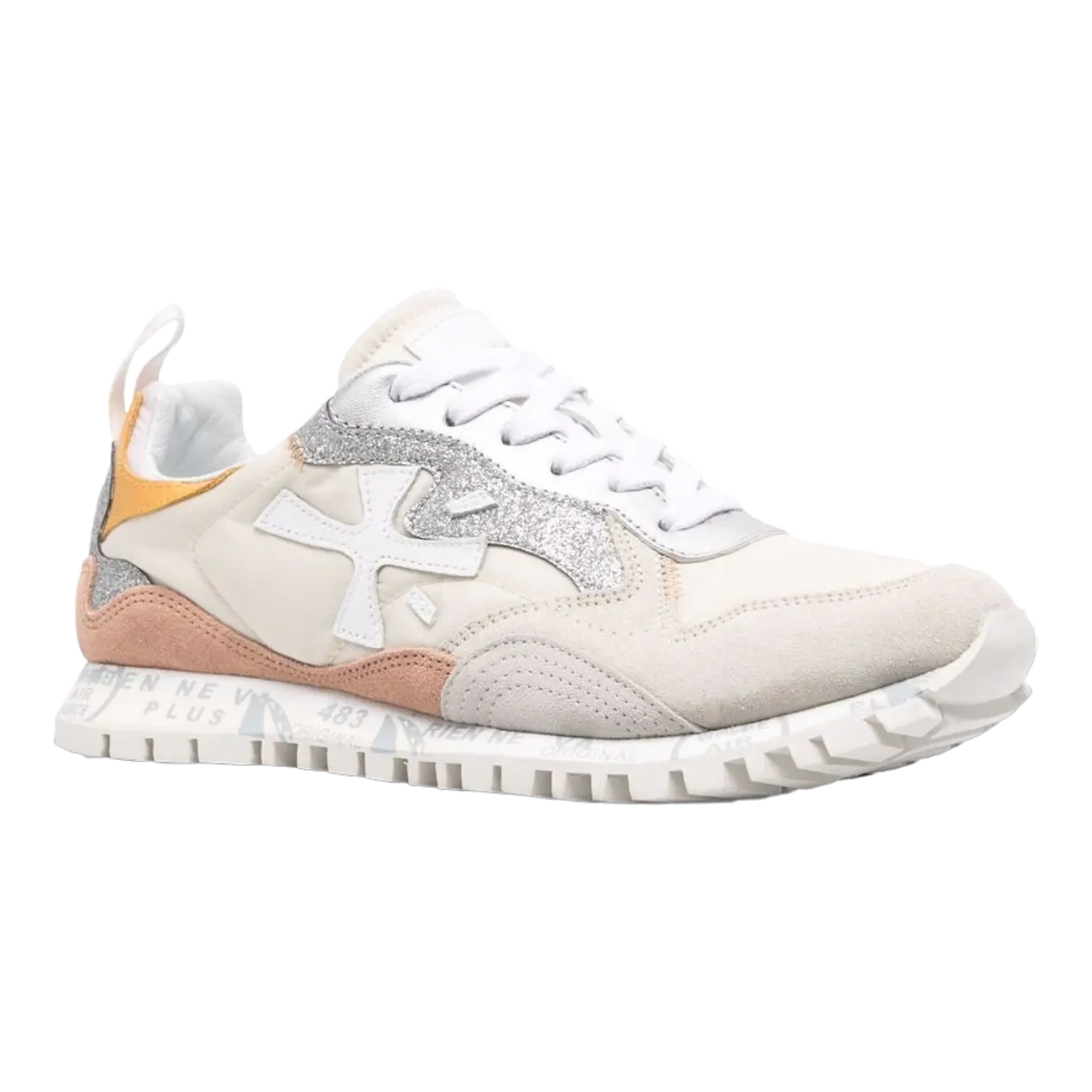 PREMIATA RUN SEA D LEATHER WHITE/SALMON FOR WOMEN RUNSEAD5805