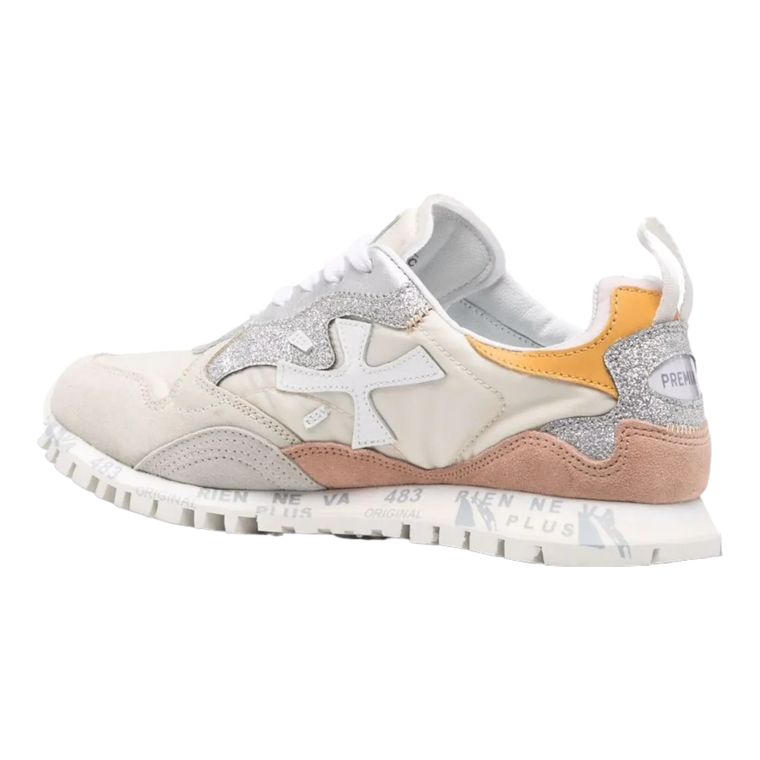 PREMIATA RUN SEA D LEATHER WHITE/SALMON FOR WOMEN RUNSEAD5805