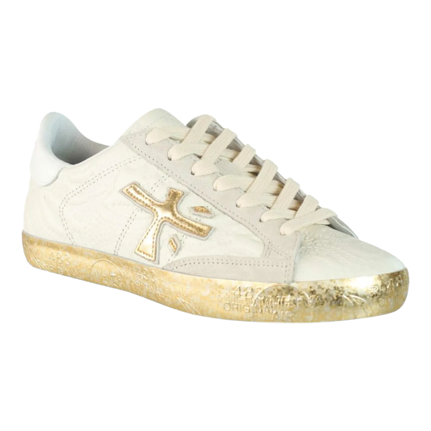 PREMIATA STEVEN D BEIGE AND GOLD FOR WOMEN STEVEND6195