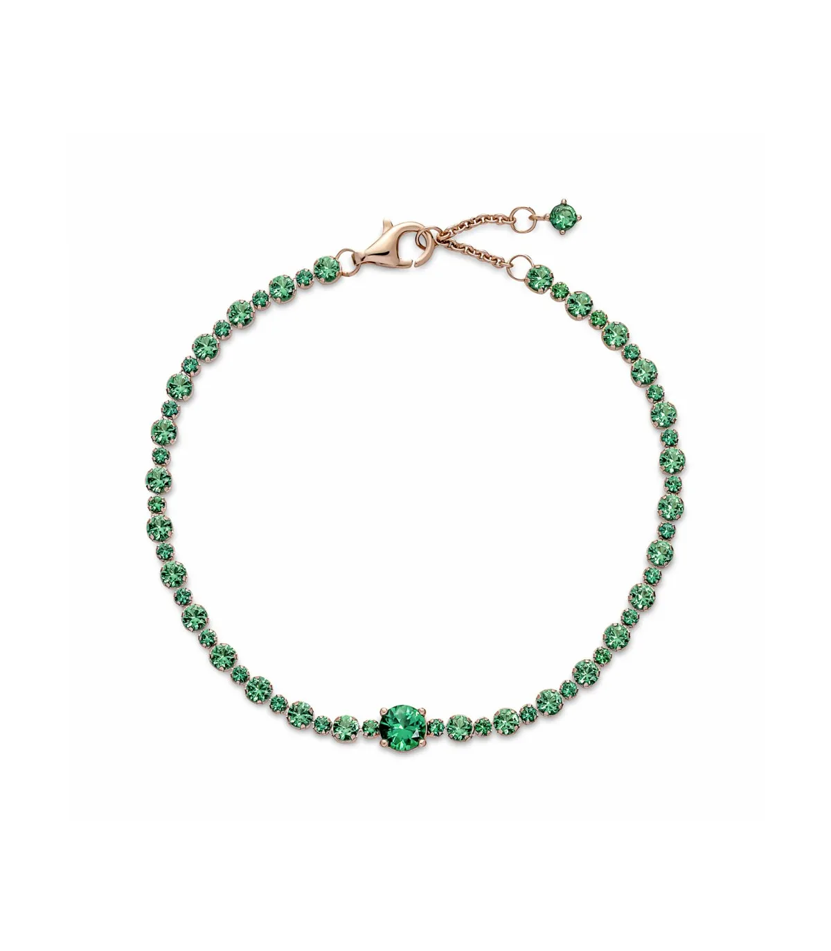 PULSERA PANDORA ROSE PAVé BRILLANTE VERDE  580044C01