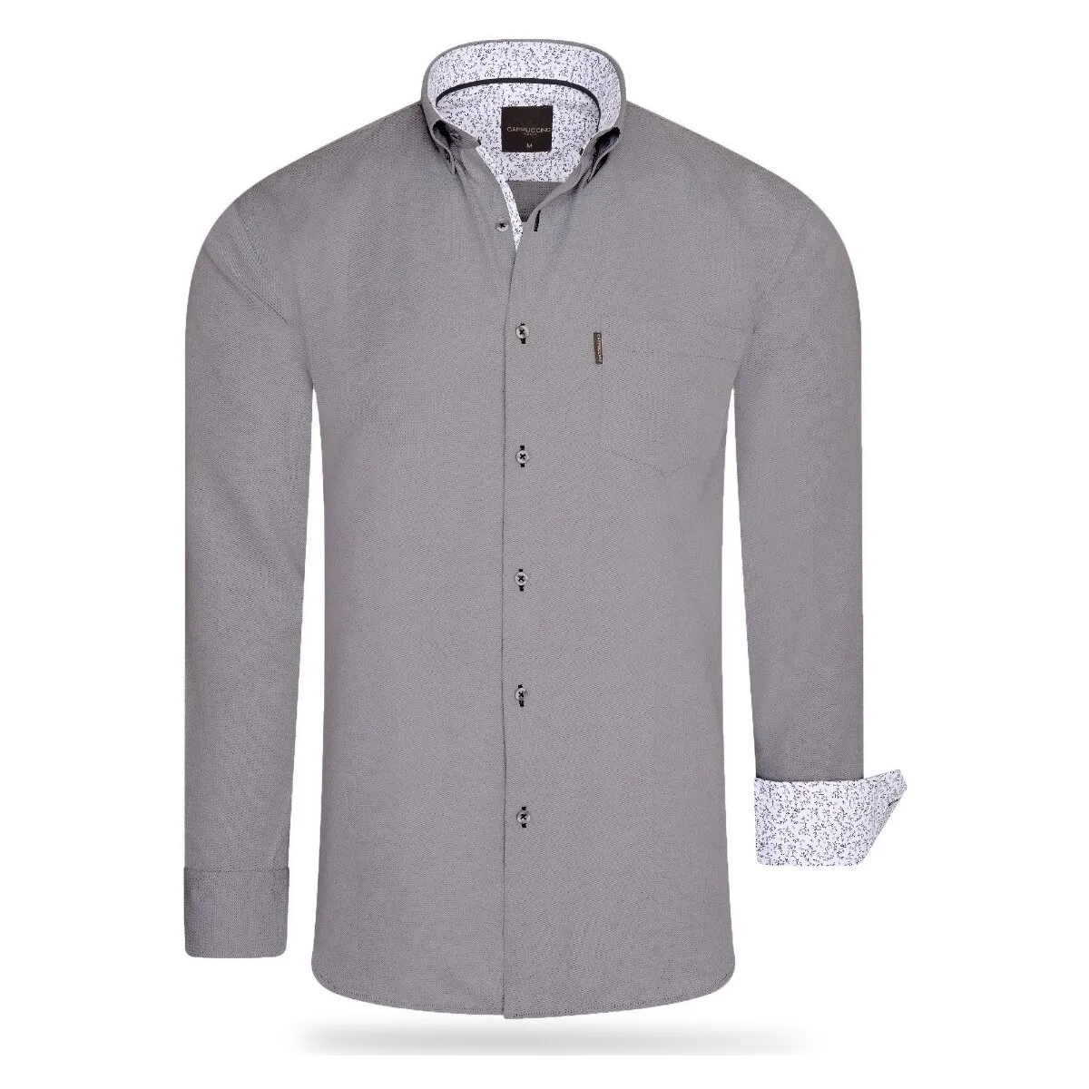 Regular Fit Overhemd Antraciet