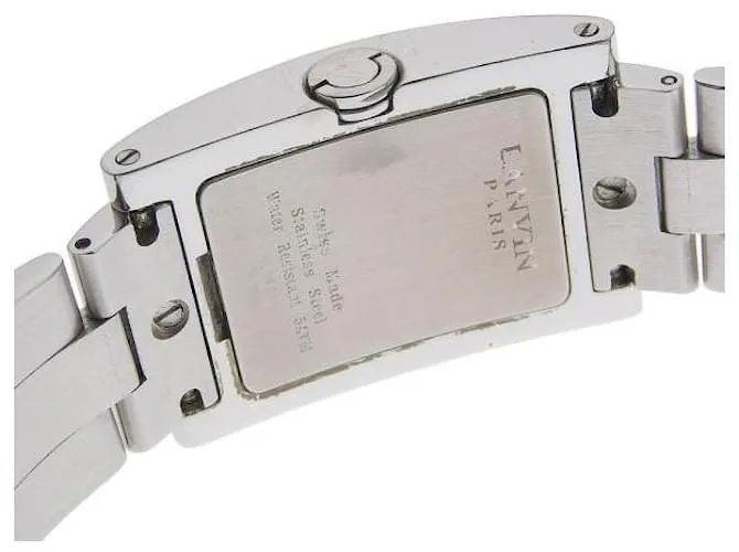Reloj Lanvin de Cuarzo con Bisel de Diamantes FL1421S, Acero inoxidable plateado, Segunda mano en muy buen estado. Plata 