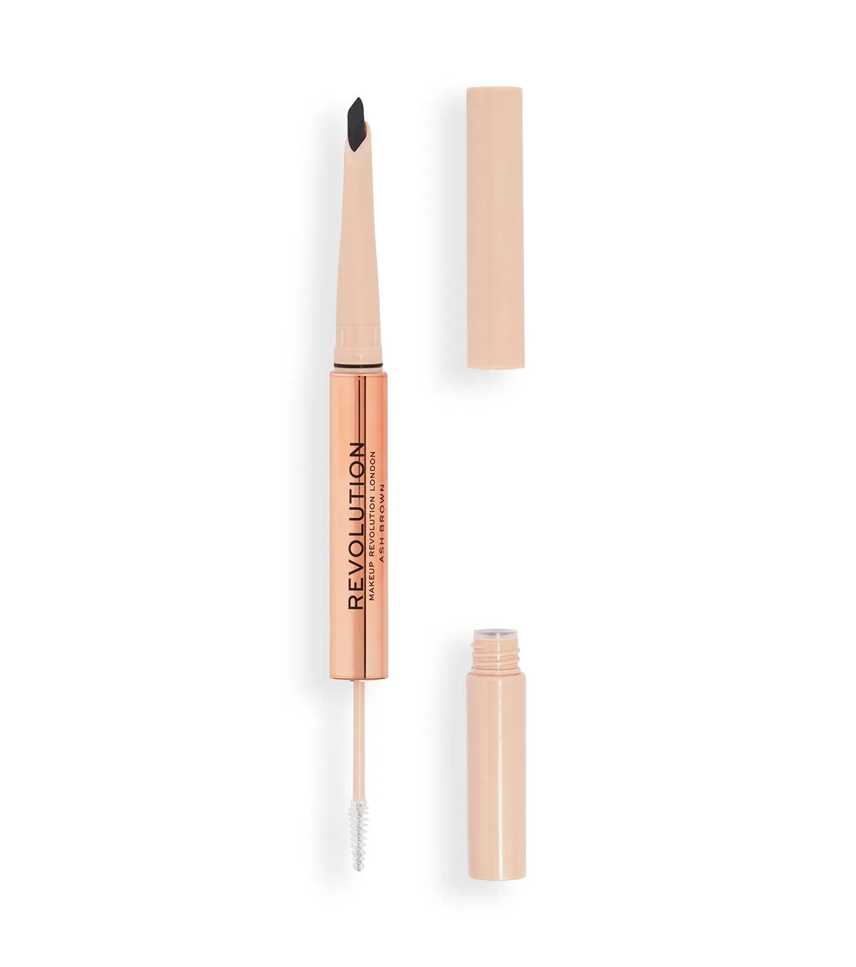 REVOLUTION  LáPIZ DE CEJAS FLUFFY BROW FILTER DUO  DARK BROWN