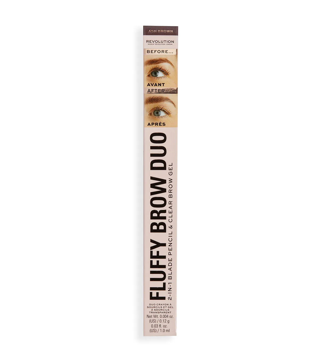 REVOLUTION  LáPIZ DE CEJAS FLUFFY BROW FILTER DUO  DARK BROWN