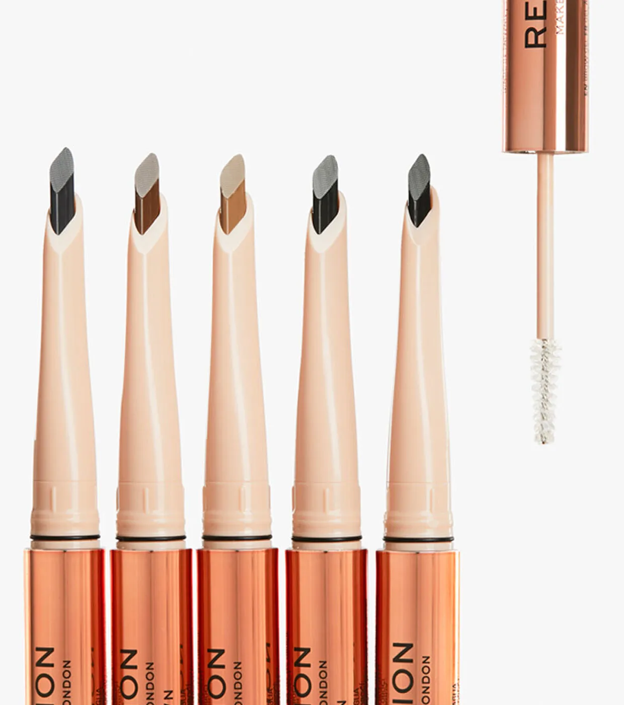 REVOLUTION  LáPIZ DE CEJAS FLUFFY BROW FILTER DUO  DARK BROWN