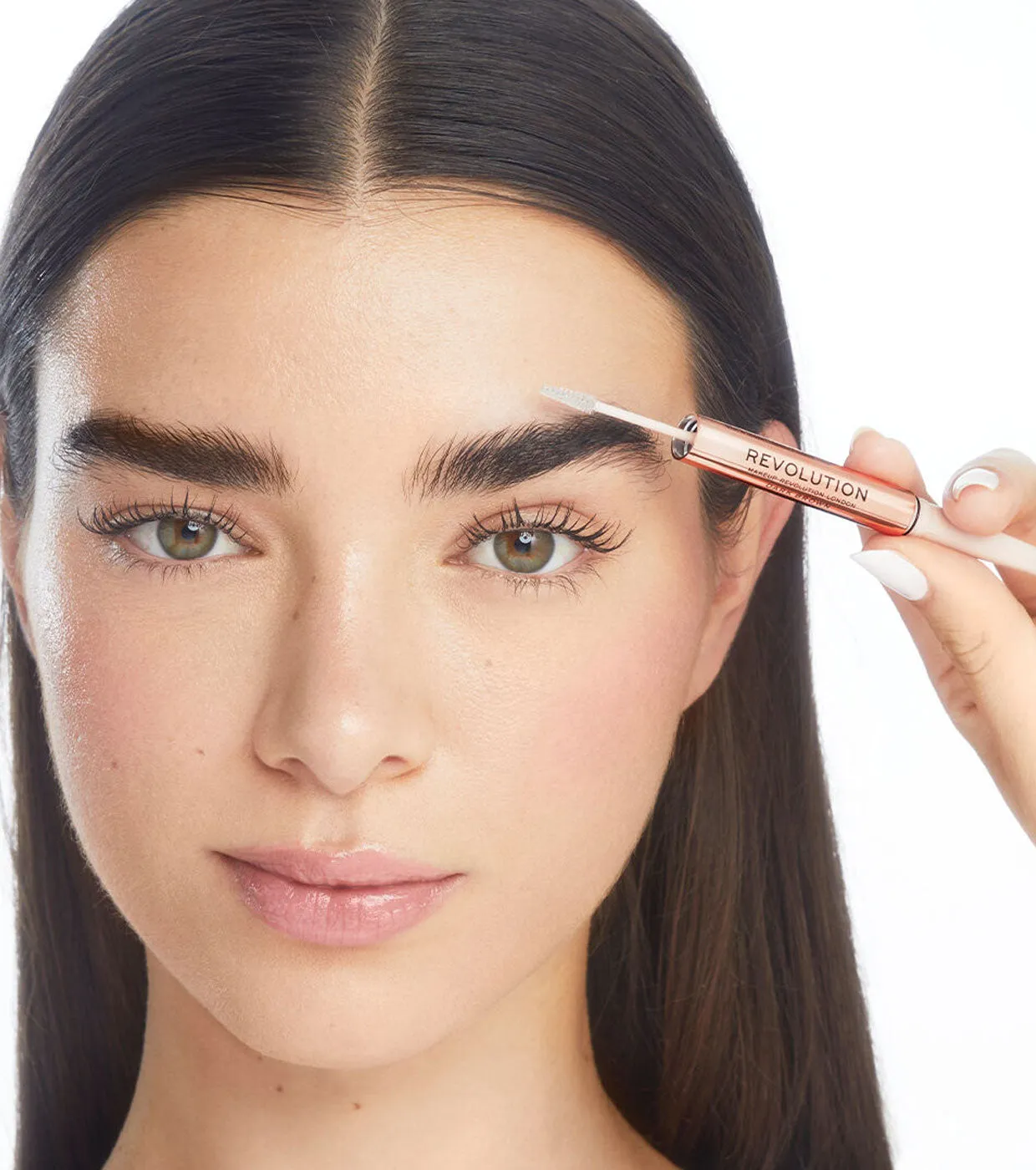 REVOLUTION  LáPIZ DE CEJAS FLUFFY BROW FILTER DUO  DARK BROWN