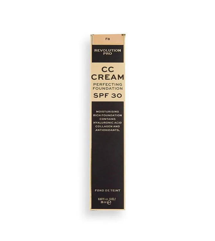 REVOLUTION PRO  CC CREAM PERFECTING FOUNDATION SPF 30  F8