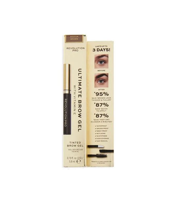 REVOLUTION PRO  GEL PARA CEJAS ULTIMATE BROW  MEDIUM BROWN