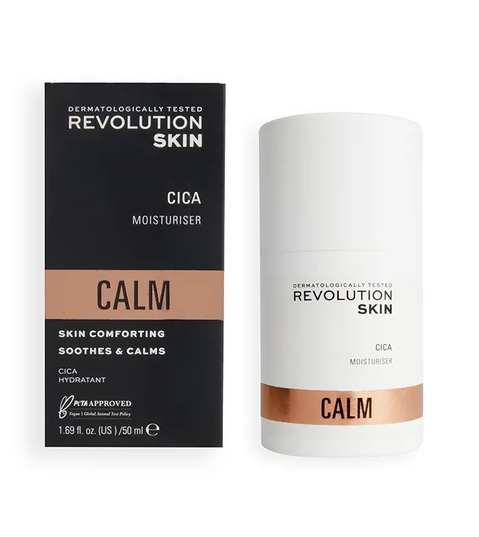 REVOLUTION SKINCARE  CREMA FACIAL HIDRATANTE CICA COMFORT CALM