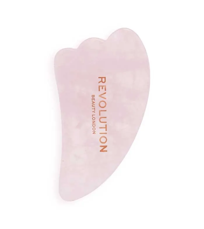 REVOLUTION SKINCARE  GUA SHA DE CUARZO  ROSA