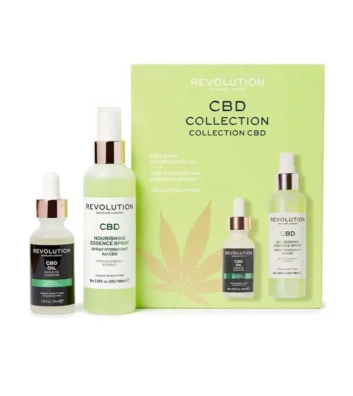 REVOLUTION SKINCARE  SET DE SPRAY FACIAL + ACEITE NUTRITIVO CBD COLLECTION