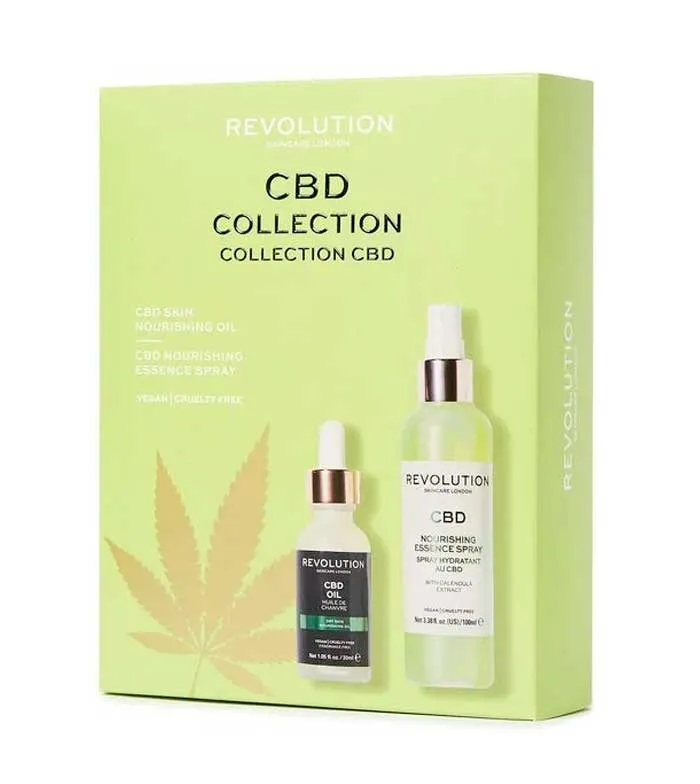 REVOLUTION SKINCARE  SET DE SPRAY FACIAL + ACEITE NUTRITIVO CBD COLLECTION