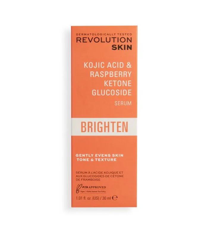 REVOLUTION SKINCARE  SéRUM DE CIDO KóJICO Y GLUCóSIDO DE CETONA DE FRAMBUESA