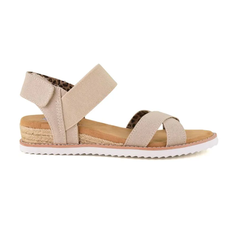 Sandalia Casual Skechers BOBS Desert Kiss Secret Picnic Beige