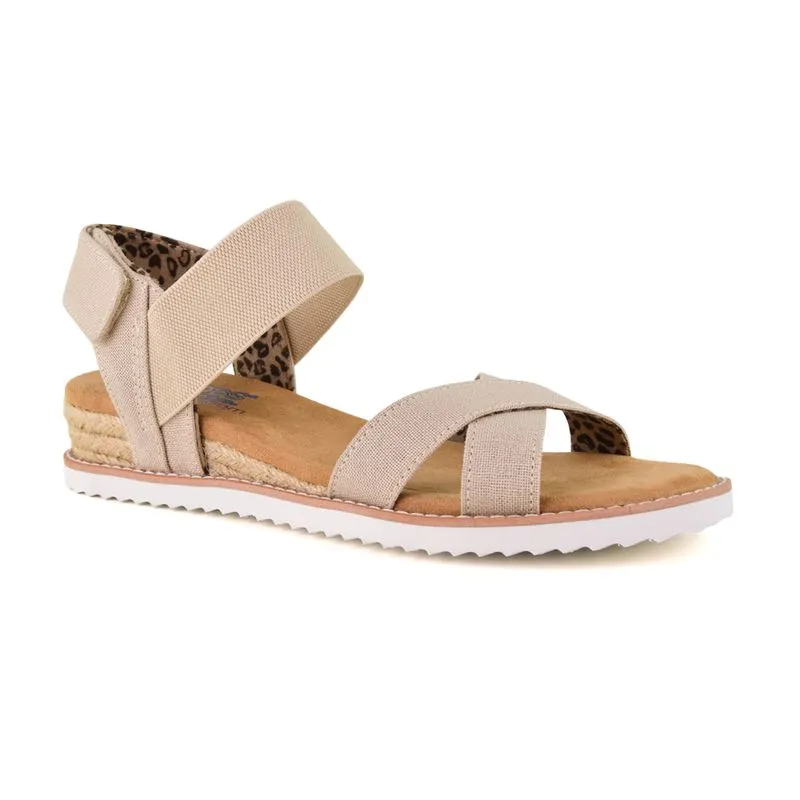 Sandalia Casual Skechers BOBS Desert Kiss Secret Picnic Beige