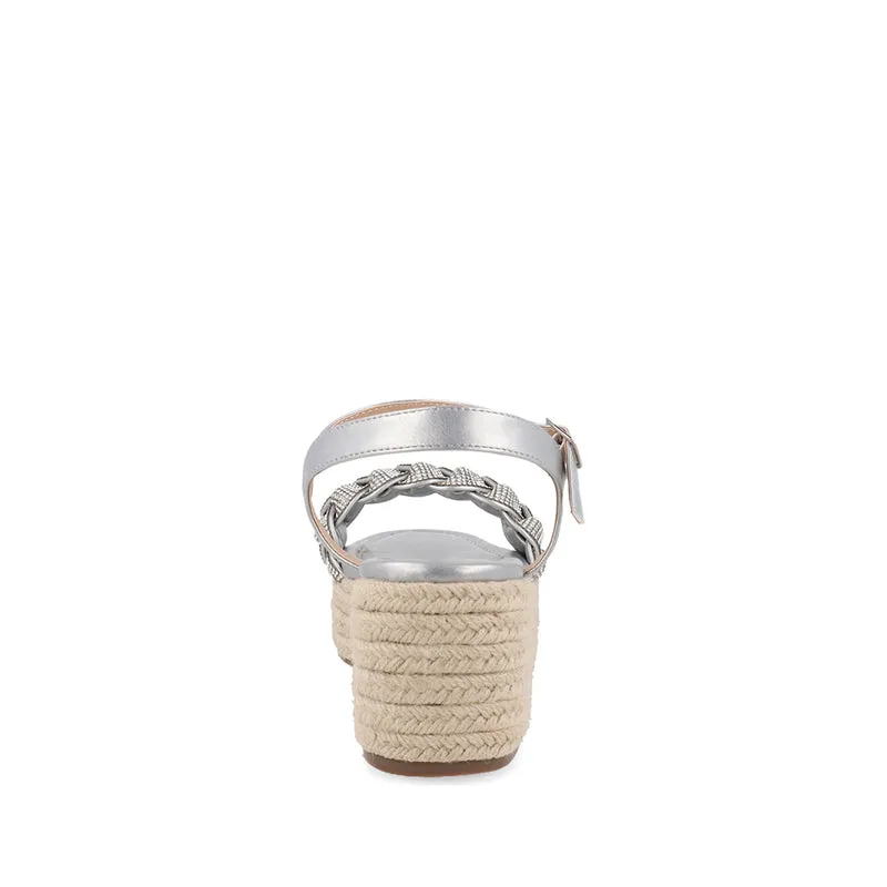 Sandalia de Piso Trender color Plata para Mujer