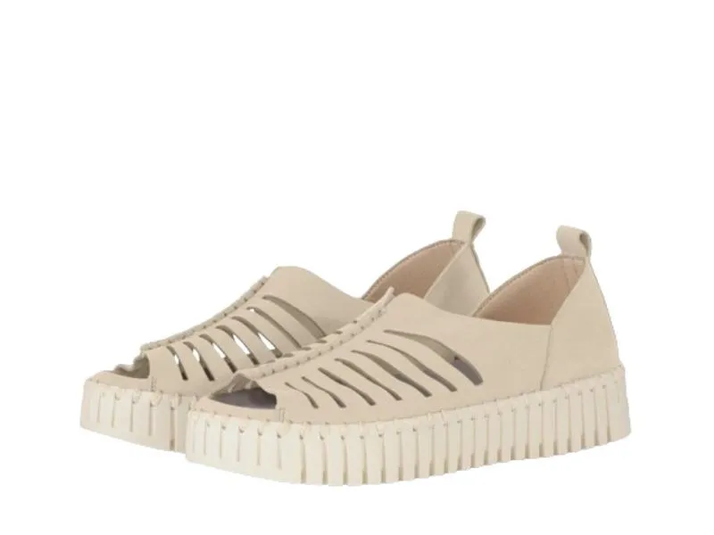 SANDALIA ILSE JACOBSEN TULIP9376 EN COLOR BEIGE O KAKI