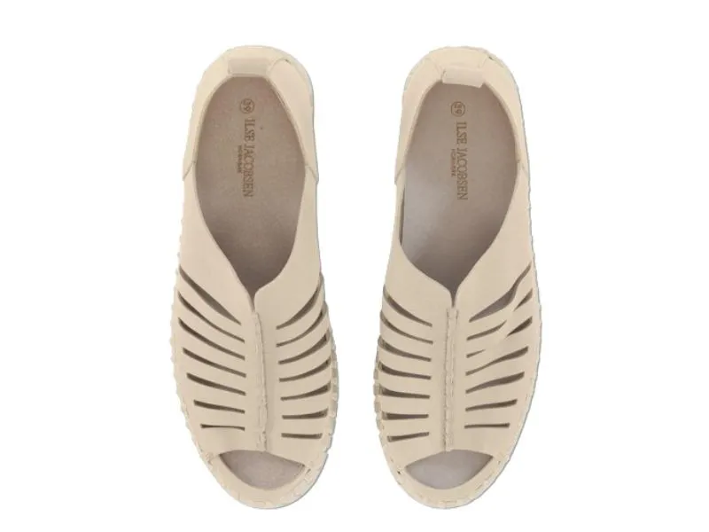 SANDALIA ILSE JACOBSEN TULIP9376 EN COLOR BEIGE O KAKI