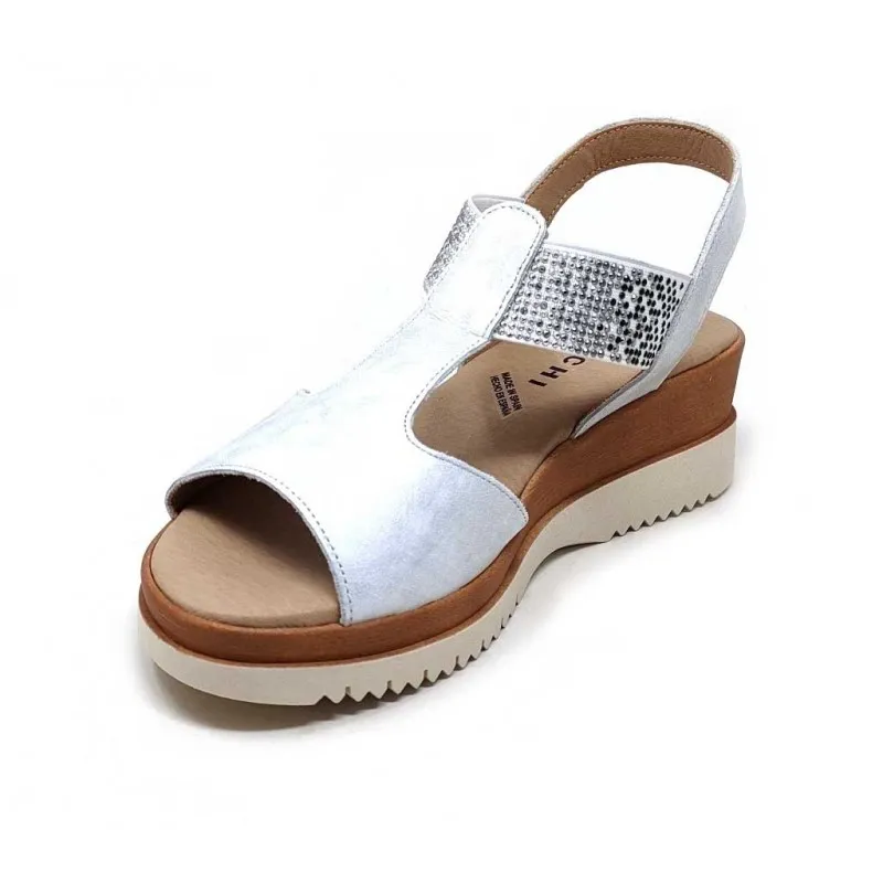SANDALIA MUJER PIEL BAERCHI 40000 HIELO