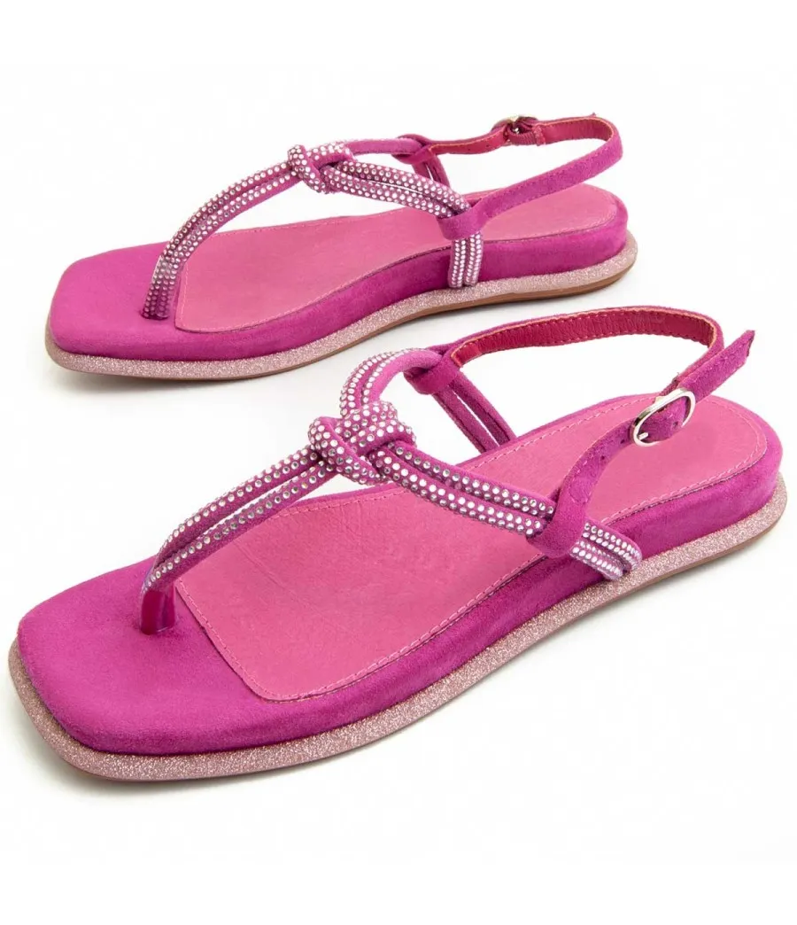 Sandalia Para Mujer.  Montevita  Prins  91709 Fuxia