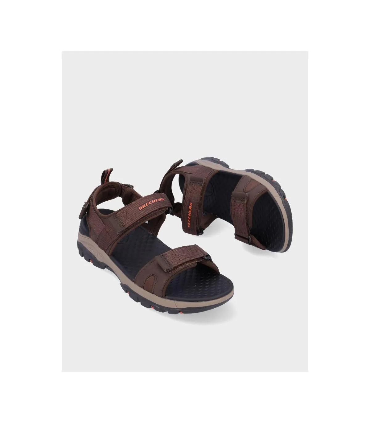 SANDALIA PLANA SKECHERS 205112 CHOCOLATE