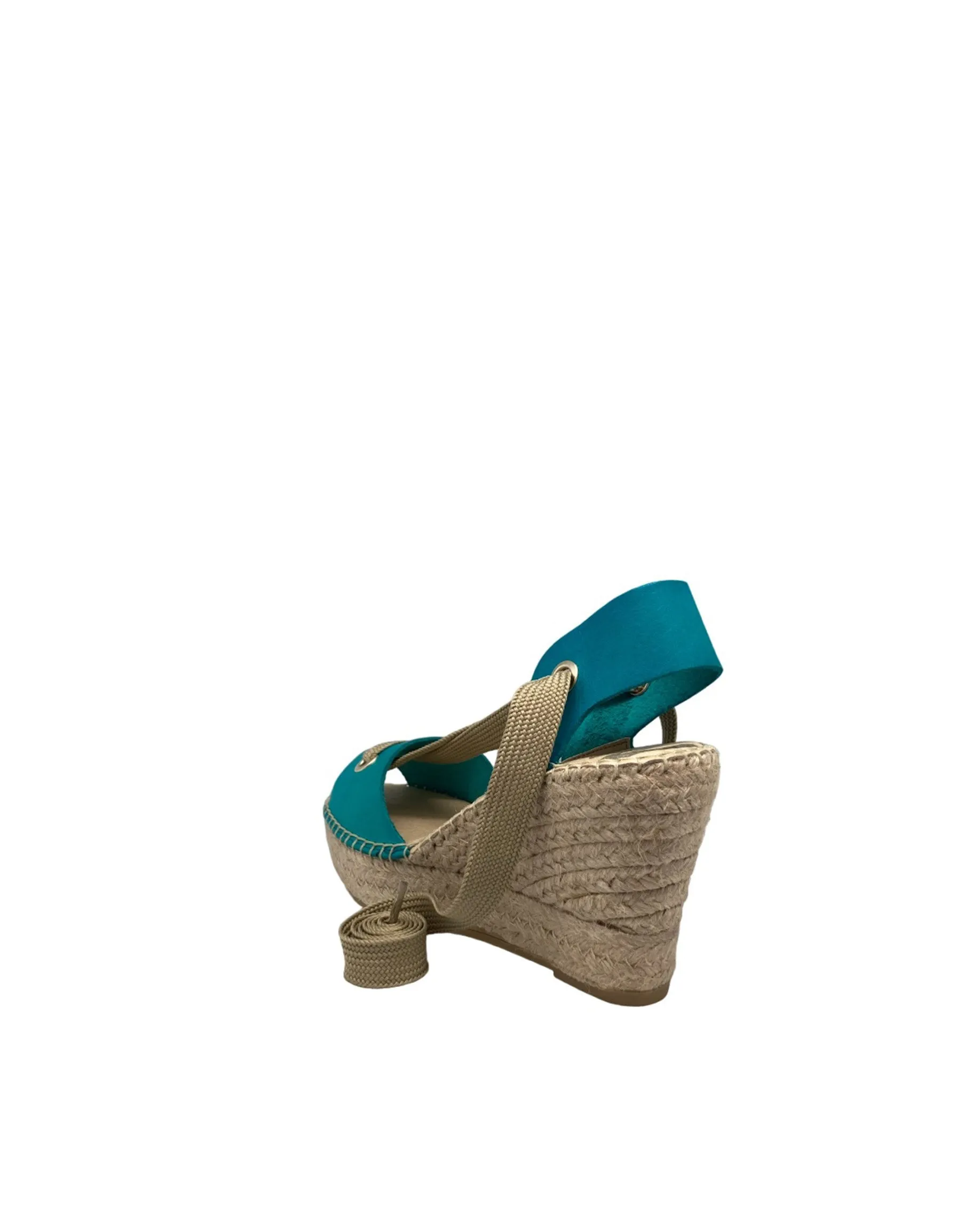 Sandalia vaquetta turquesa Tilo 7