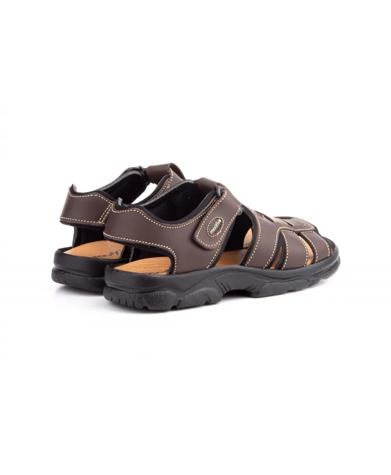 Sandalias Californianas Hombre Piel Marrón