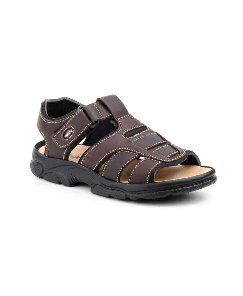 Sandalias Californianas Hombre Piel Marrón