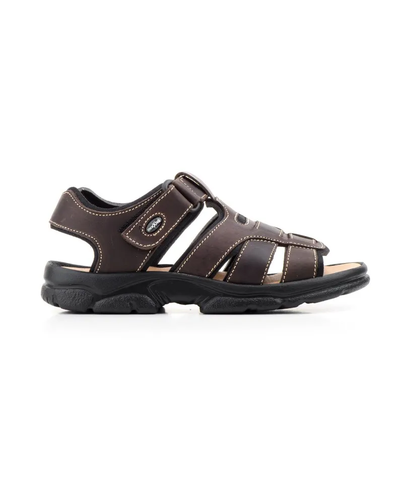Sandalias Californianas Hombre Piel Marrón