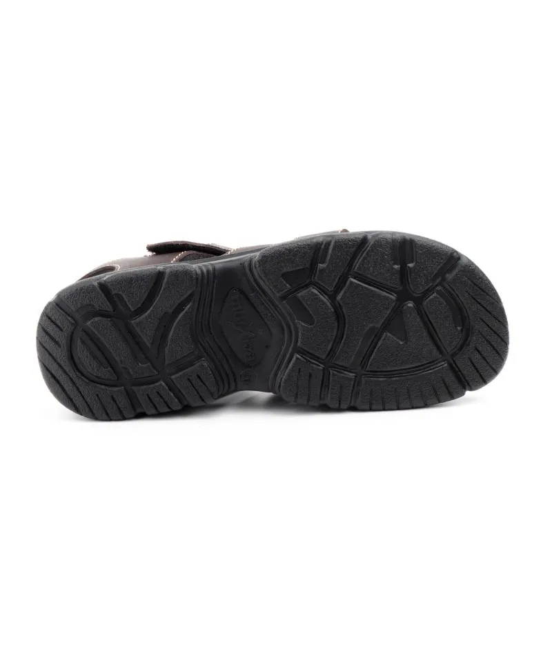 Sandalias Californianas Hombre Piel Marrón