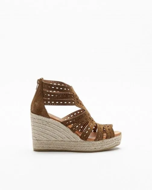 Sandalias con cuña PROF 23199 Camel