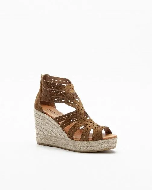 Sandalias con cuña PROF 23199 Camel