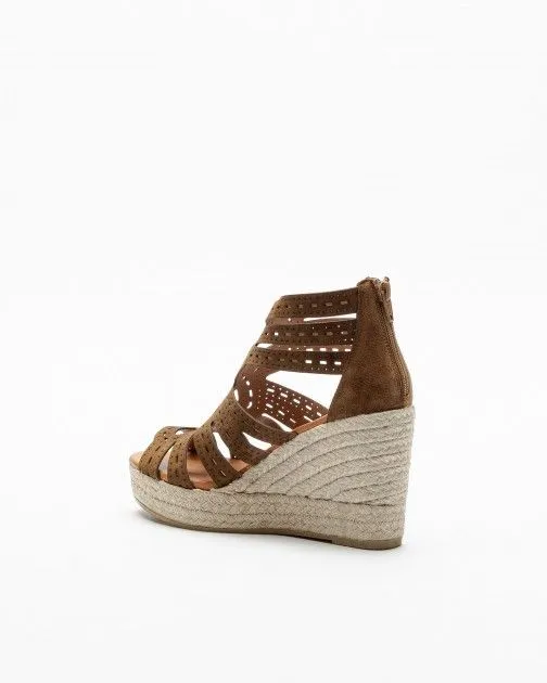 Sandalias con cuña PROF 23199 Camel