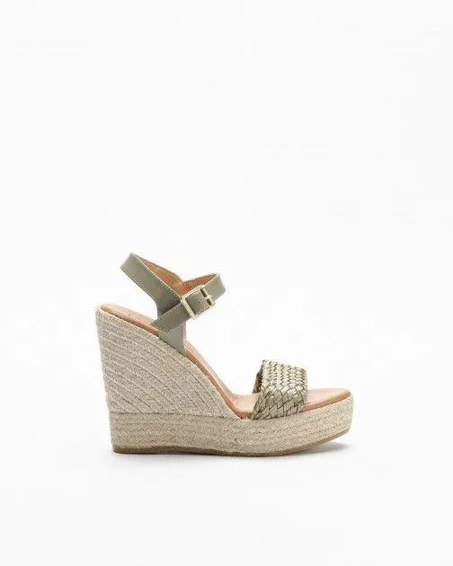 Sandalias con cuña PROF 4041 Verde