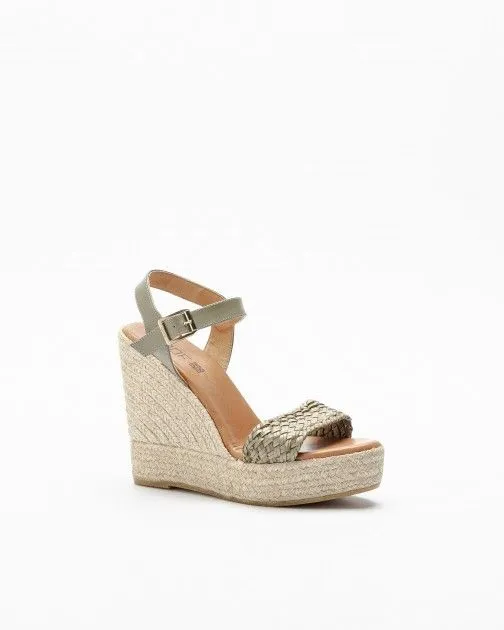 Sandalias con cuña PROF 4041 Verde