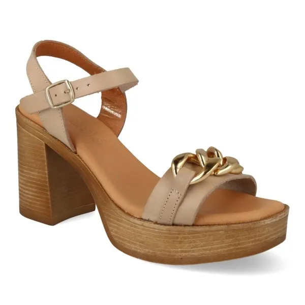 SANDALIAS con TACON y PLATAFORMA MOD. GENOVEVA