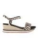 Sandalias cuña Gioseppo con print de cebra y cuña Hardee