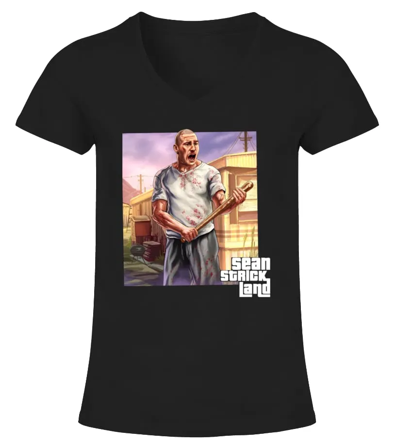 Sean Strickland Merch Camiseta cuello pico Mujer