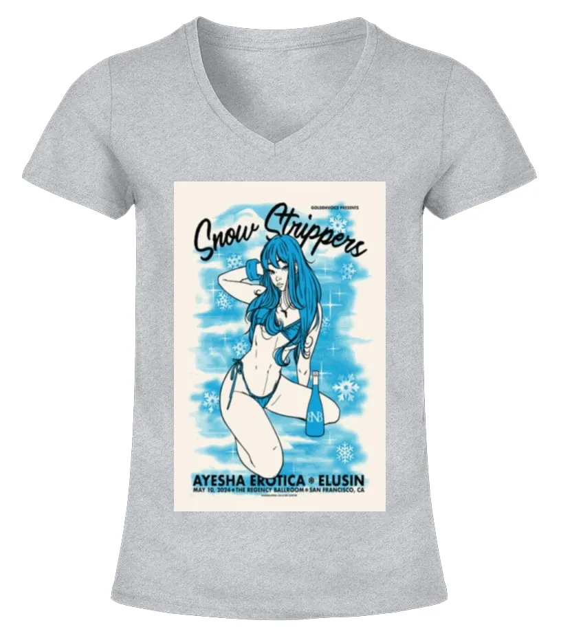 Snow Strippers Merch Camiseta cuello pico Mujer