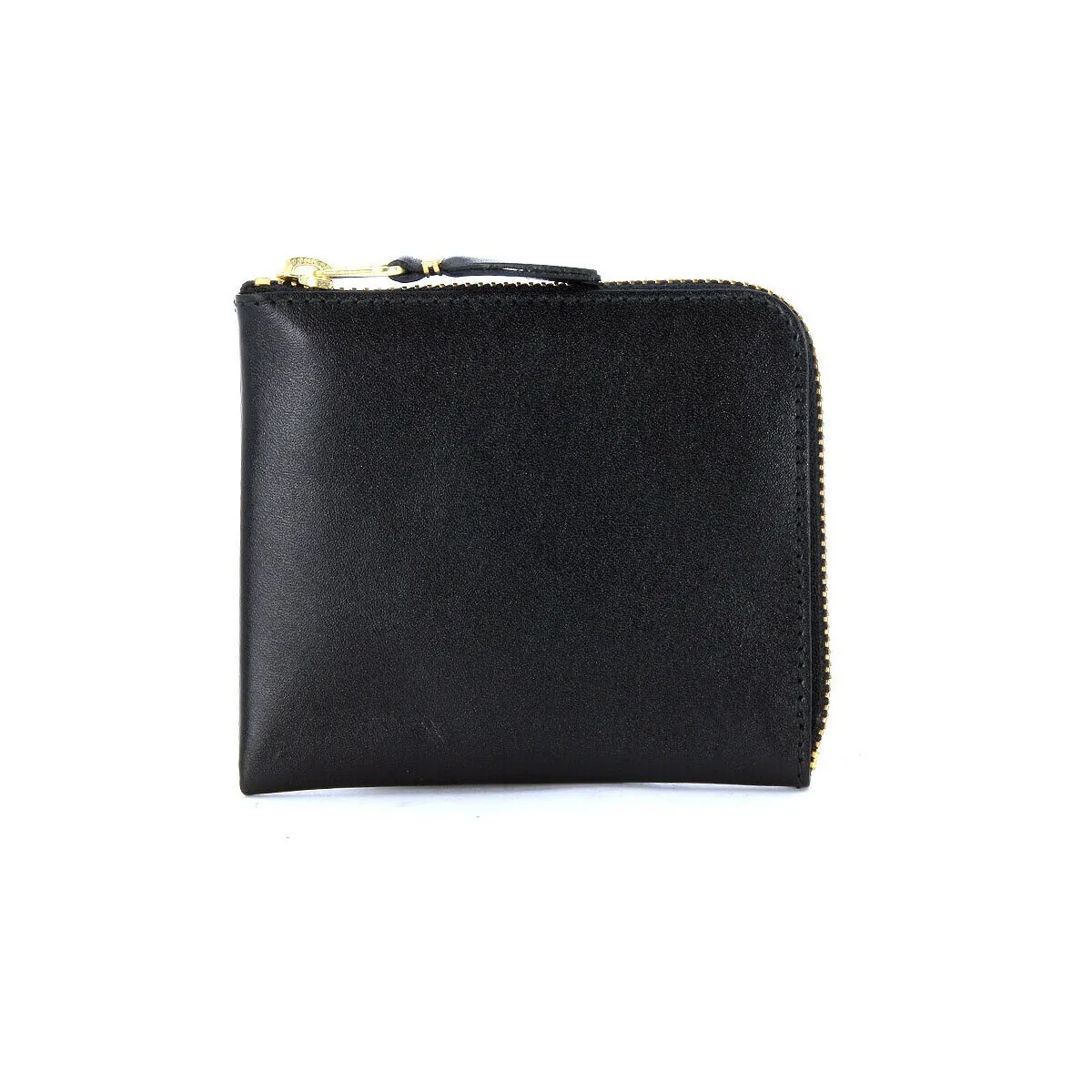 Sobre rectangular Comme Des Garçons Wallet en piel negra